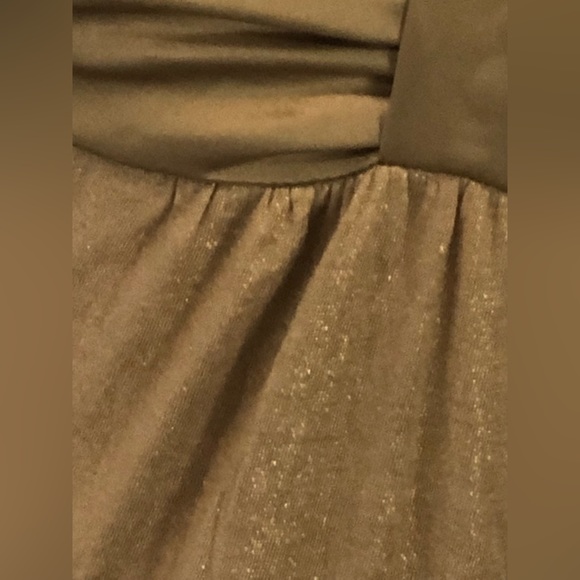 EXPRESS strapless gold dress Sz M - Picture 7 of 10